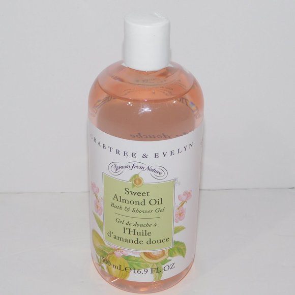 Crabtree & Evelyn Sweet Almond Oil Bath & Shower Gel 500 ml / 16.9 fl oz NEW - Picture 4 of 7